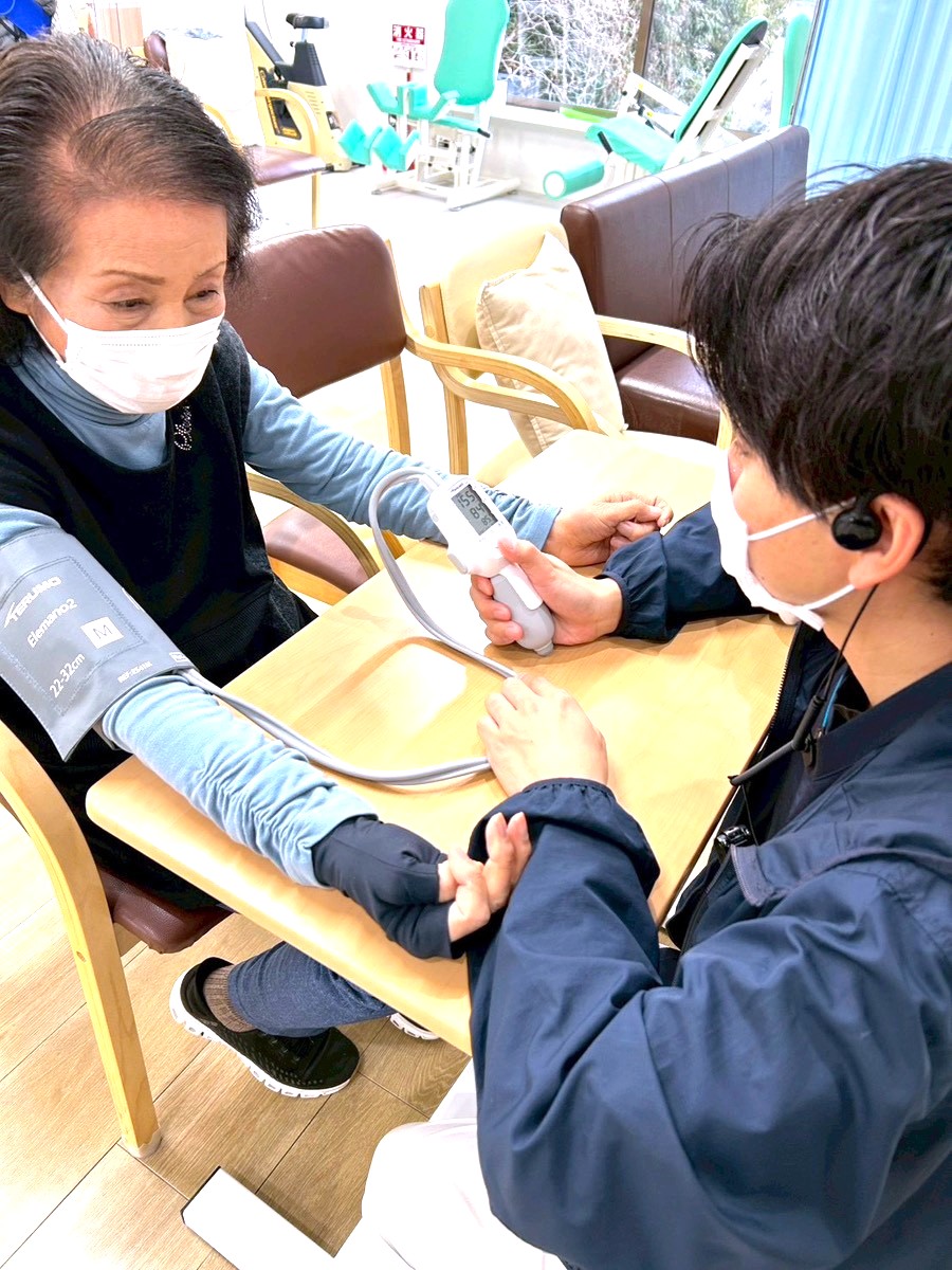 バイタルチェックの様子